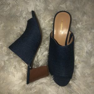LIZ CLAIBORNE DENIM HEELS